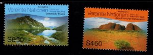 United Nations offices in Vienna Austria  Scott 250-251 MNH**  stamp set