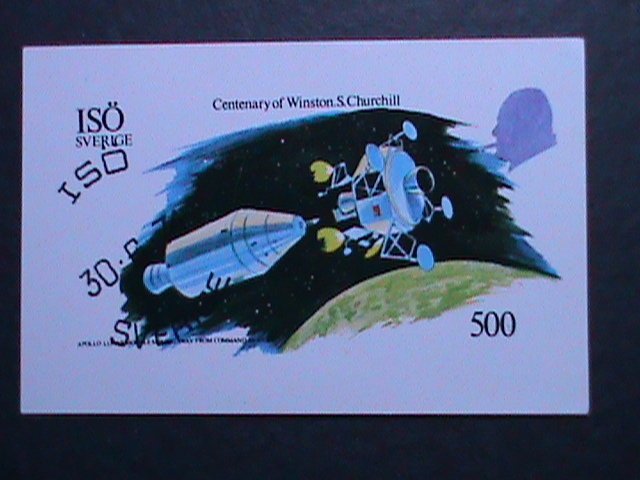 STATE OF OMAN-1974-CENTENARY OF WINSTON CHURCHILL -IMPERF-CTO:S/S-VF.EST $4