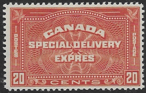 Canada E-5  1932   20  cents  FVF  Mint NH