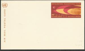 UN-NY # UXC5  11c Airmail Postal Card - Mint  (1)