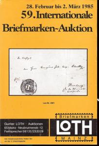 59. Loth-Briefmarken-Auktion: Internationale Briefmarkena...