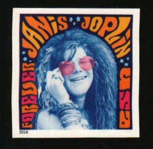 2014 49c Janis Joplin, Music Rock Icon, Imperforate Scott 4916a Mint F/VF NH