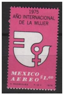 Mexico 1975 Scott C456 MNH - 1.60p, Women's Year emblem 