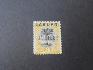 Labuan 1896 Sc 68 thin MNG