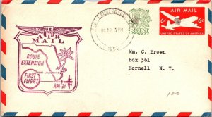 FFC 1959 Airmail RT AM #31 - Los Angeles, CA to New York, Ny AMF - F61722