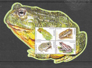 NAMIBIA #1204 FROGS M/S MNH