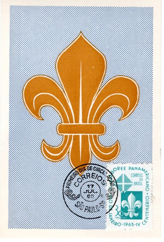 Brazil 1965 Sc 1006 FD Maximum card