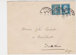 France 1926 Tournon Cancels to Switzerland Lady + Pasteur Stamps Cover Ref 29780