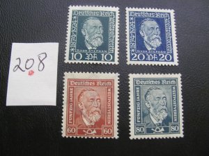 Germany 1924-28 HINGED SC 340-343 SET (208)