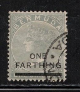 BERMUDA Scott # 26 Used - Queen Victoria With Surcharge