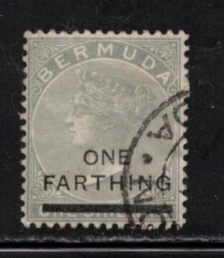 BERMUDA Scott # 26 Used - Queen Victoria With Surcharge
