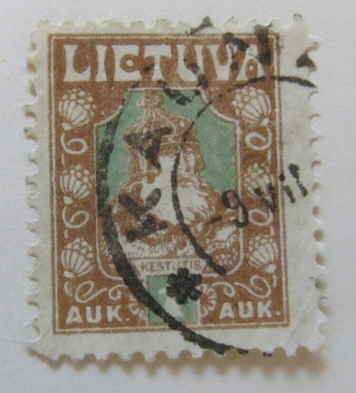 A11P5F22 Litauen Lituanie Lithuania 1921-22 1auk Used