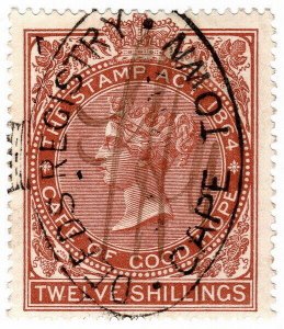 (I.B) Cape of Good Hope Revenue : Stamp Duty 12/- (1885)