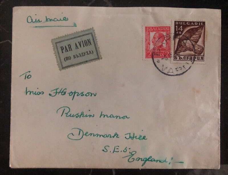 1935 Varna Bulgaria Airmail cover To London England