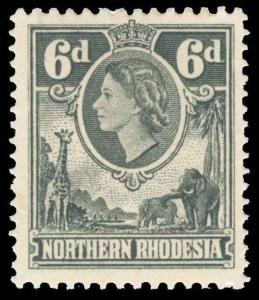 Northern Rhodesia Scott 68 Variety Gibbons 68w Mint Stamp