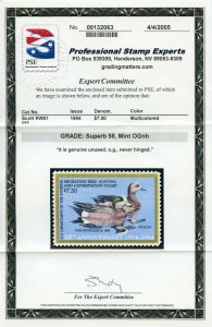 US SCOTT #RW51, Mint-Sup-OG-NH Graded 98 PSE Certificate SMQ $140 (DFP 1/4/20) 