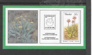 TRANSKEI #174a ALOE PLANT S/S MNH