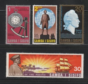 Samoa 329-332 Set MNH Captain Cook