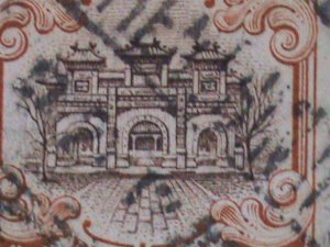 ​CHINA 1913 120YEARS OLD-BROWN GATEWAY,HALL OF CLASSICS,BEIJING-