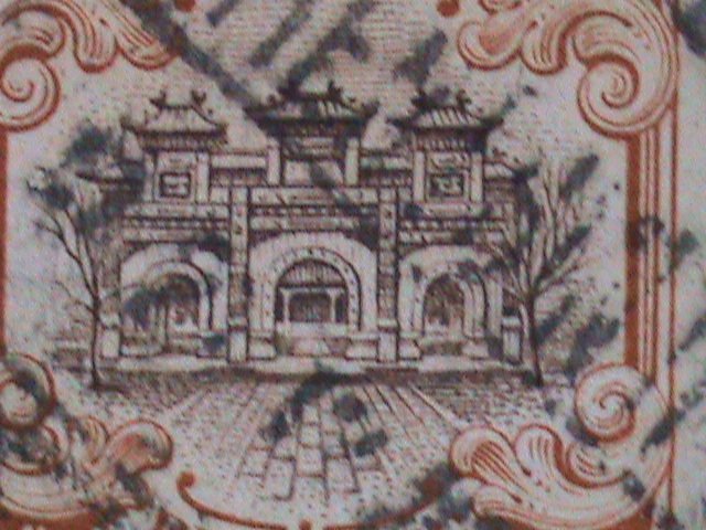 ​CHINA 1913 120YEARS OLD-BROWN GATEWAY,HALL OF CLASSICS,BEIJING-