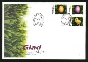 Sweden FDC Cachet  2001. Easter Egg Chicken