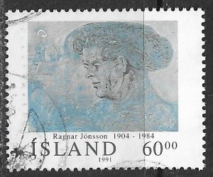 Iceland ~ Scott # 743 ~ Used ~ Ragnar Jonsson
