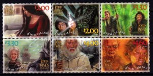 New Zealand 2023 Lord of the Rings Complete Mint MNH Set Block