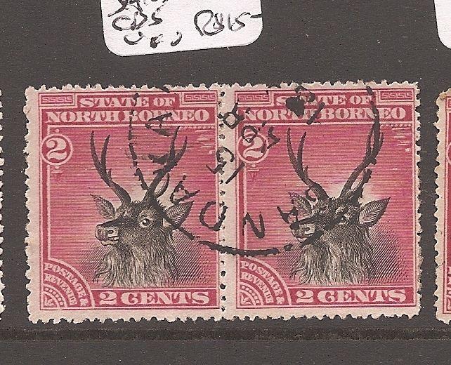 North Borneo SG 68 pair Sandakan CDS VFU (10awt)