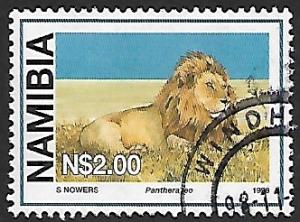 Namibia # 880 - Lion - used   [Kl.Zw]