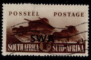 SOUTH WEST AFRICA GVI SG122, 1s brown, FINE USED.