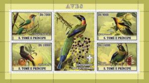 SAO TOME E PRINCIPE 2007 SHEET BIRDS st7208a