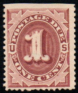 USA #J15 F/VF OG Hr, bold color!