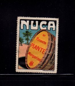 German Advertising Stamp - Nuca Brand Finest Plant Margarine