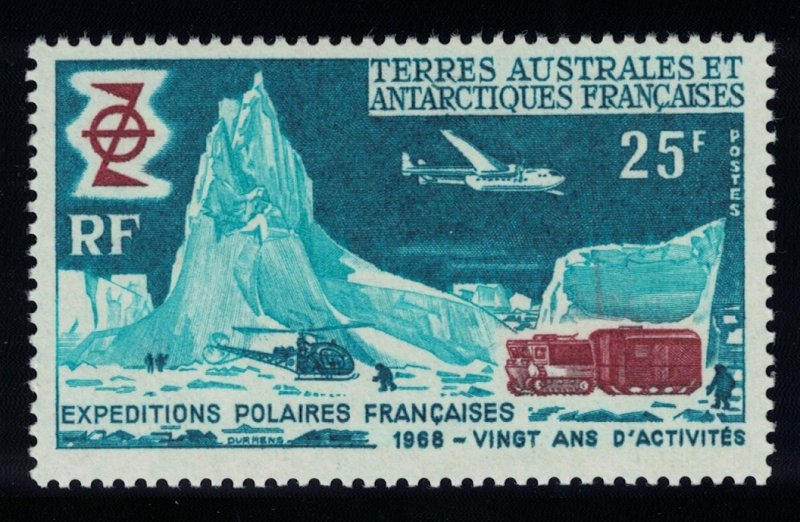 FSAT TAAF Helicopter Airplane Tractor French Polar Exploration 1969 MNH