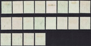 PENANG 1949 KGVI PALM TREES SET