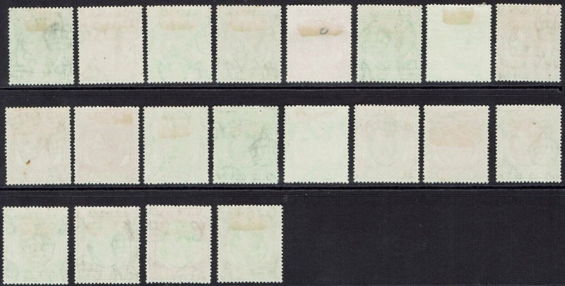 PENANG 1949 KGVI PALM TREES SET