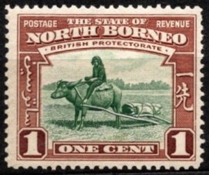 1939 North Borneo (Malaysia) Scott #- 193 1 Cent Buffalo Transport Unused