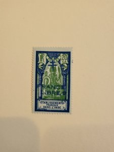 Stamps French India Scott #163 h