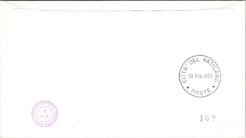 Vatican FDC 1969 - Pilgrimage of Ss Paul VI to Colombia - Kim Covers - F30919