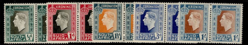 SOUTH AFRICA GVI SG71-75, CORONATION set, M MINT.