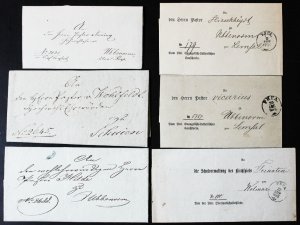 Latvia Stamps Unique Collection Lot of 75 Early Stampless Covers