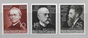 Danzig 238-40 Men set MNH