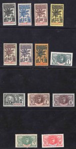 MOMEN: FRENCH COLONIES DAHOMEY SC #17-29 MINT OG H LOT #66004