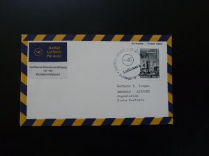 first flight cover Budapest Belgrade Lufthansa 1967