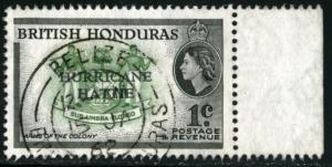 BELIZE-BRITISH HONDURAS - #163 THRU 166, USED SET OF 4 STAMPS- 1962 - BELHON001