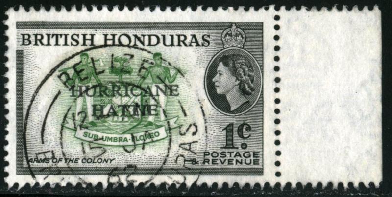 BELIZE-BRITISH HONDURAS - #163 THRU 166, USED SET OF 4 STAMPS- 1962 - BELHON001