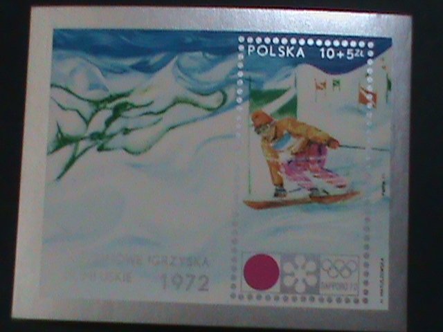 ​POLAND 1972 11TH WINTER OLYMPIC GAMES-JAPAN SAPPORO'72 MNH S/S SHEET- VF