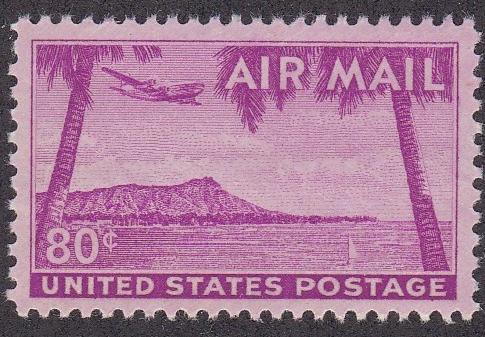 U.S. # C46, Hawaii - Diamond Head, NH, Half Cat