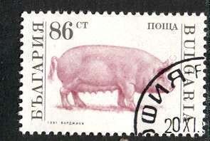 Bulgaria; 1991: Sc. # 3586; Used CTO Single Stamp