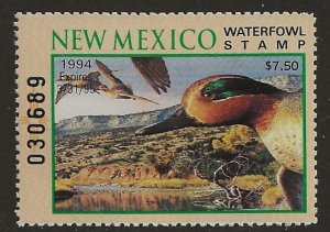 New Mexico NM4 1994  $7.50  State duck stamp vf mint nh